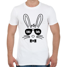 PRINTFASHION Húsvéti nyuszi - Férfi póló - Fehér férfi póló