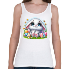PRINTFASHION Húsvéti nyuszi - Női atléta - Fehér