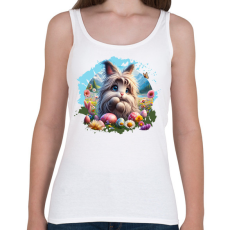 PRINTFASHION Húsvéti nyuszi - Női atléta - Fehér