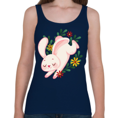 PRINTFASHION Húsvéti nyuszi - Női atléta - Sötétkék