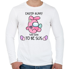 PRINTFASHION Húsvéti nyuszika - Férfi hosszú ujjú póló - Fehér