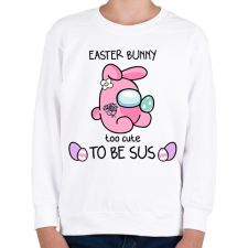 PRINTFASHION Húsvéti nyuszika - Gyerek pulóver - Fehér gyerek pulóver, kardigán