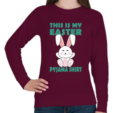 PRINTFASHION Húsvéti pizsim - Női pulóver - Bordó női pulóver, kardigán