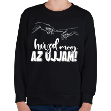 PRINTFASHION Húzd meg az ujjam - feketére - Gyerek pulóver - Fekete gyerek pulóver, kardigán