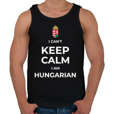 PRINTFASHION I AM HUNGARIAN - Férfi atléta - Fekete