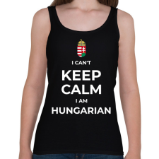 PRINTFASHION I AM HUNGARIAN - Női atléta - Fekete női trikó