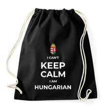 PRINTFASHION I AM HUNGARIAN - Sportzsák, Tornazsák - Fekete tornazsák
