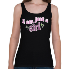 PRINTFASHION I am just a girl - Női atléta - Fekete