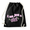 PRINTFASHION I am just a girl - Sportzsák, Tornazsák - Fekete