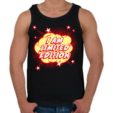 PRINTFASHION I am limited edition - Férfi atléta - Fekete atléta, trikó