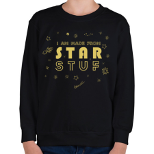 PRINTFASHION I am made from star stuf - Gyerek pulóver - Fekete gyerek pulóver, kardigán