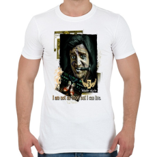 PRINTFASHION I AM NOT AN ANGEL BUT I CAN LIVE - Férfi póló - Fehér