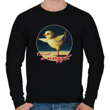 PRINTFASHION I am not nugget - Férfi pulóver - Fekete férfi pulóver, kardigán