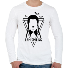 PRINTFASHION I am smiling - black - Férfi hosszú ujjú póló - Fehér