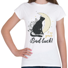 PRINTFASHION I am your bad luck - Női póló - Fehér női póló