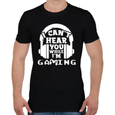 PRINTFASHION i cant hear - Férfi póló - Fekete férfi póló