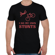 PRINTFASHION I do my own stunts - Férfi póló - Fekete férfi póló