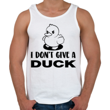 PRINTFASHION I don't give a duck - Férfi atléta - Fehér atléta, trikó