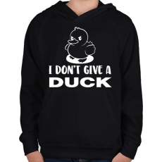 PRINTFASHION I don't give a duck - Gyerek kapucnis pulóver - Fekete