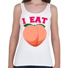 PRINTFASHION I eat peach - Női atléta - Fehér