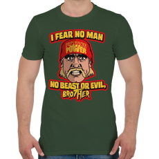 PRINTFASHION I fear no man - Férfi póló - Katonazöld