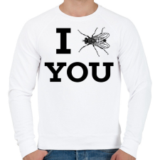 PRINTFASHION I FLY YOU - Férfi pulóver - Fehér férfi pulóver, kardigán