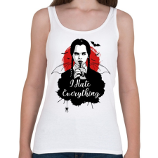 PRINTFASHION i hate everything - Női atléta - Fehér női trikó