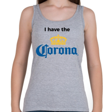 PRINTFASHION I have corona 2 - Női atléta - Sport szürke