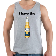 PRINTFASHION I have corona - Férfi atléta - Sport szürke atléta, trikó