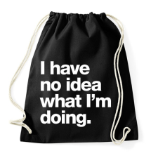 PRINTFASHION I have - Sportzsák, Tornazsák - Fekete tornazsák