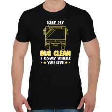 PRINTFASHION I know where you live - Férfi póló - Fekete