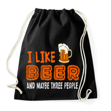 PRINTFASHION i like beer - Sportzsák, Tornazsák - Fekete tornazsák