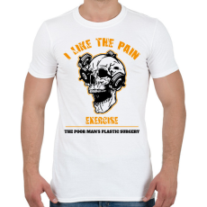 PRINTFASHION I like the pain - Férfi póló - Fehér
