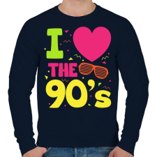 PRINTFASHION I love 90's - Férfi pulóver - Sötétkék férfi pulóver, kardigán