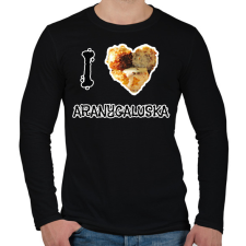 PRINTFASHION I love aranygaluska - Férfi hosszú ujjú póló - Fekete férfi póló