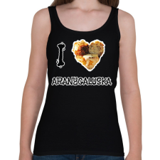 PRINTFASHION I love aranygaluska - Női atléta - Fekete női trikó