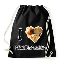 PRINTFASHION I love aranygaluska - Sportzsák, Tornazsák - Fekete tornazsák