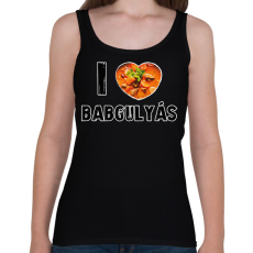 PRINTFASHION I love babgulyás - Női atléta - Fekete