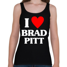 PRINTFASHION I love brad pitt - Női atléta - Fekete
