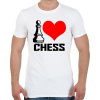 PRINTFASHION I love chess - Férfi póló - Fehér