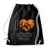 PRINTFASHION I love Csülkös pacal - Sportzsák, Tornazsák - Fekete