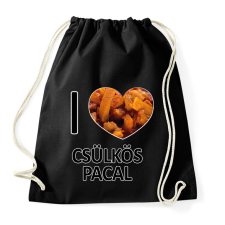 PRINTFASHION I love Csülkös pacal - Sportzsák, Tornazsák - Fekete tornazsák