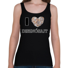 PRINTFASHION I love disznósajt - Női atléta - Fekete