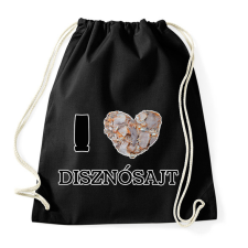 PRINTFASHION I love disznósajt - Sportzsák, Tornazsák - Fekete tornazsák