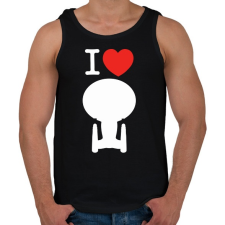 PRINTFASHION I love enterprise  - Férfi atléta - Fekete atléta, trikó