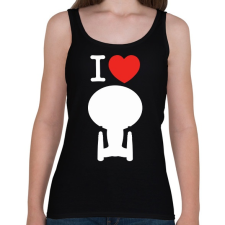 PRINTFASHION I love enterprise  - Női atléta - Fekete női trikó