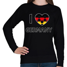 PRINTFASHION I love Germany - Női pulóver - Fekete női pulóver, kardigán