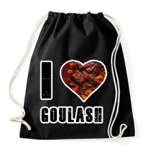 PRINTFASHION I Love Goulash - Sportzsák, Tornazsák - Fekete tornazsák