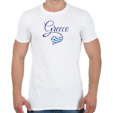PRINTFASHION I love greece - Férfi póló - Fehér férfi póló