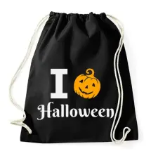PRINTFASHION I love Halloween 3 - Sportzsák, Tornazsák - Fekete tornazsák
